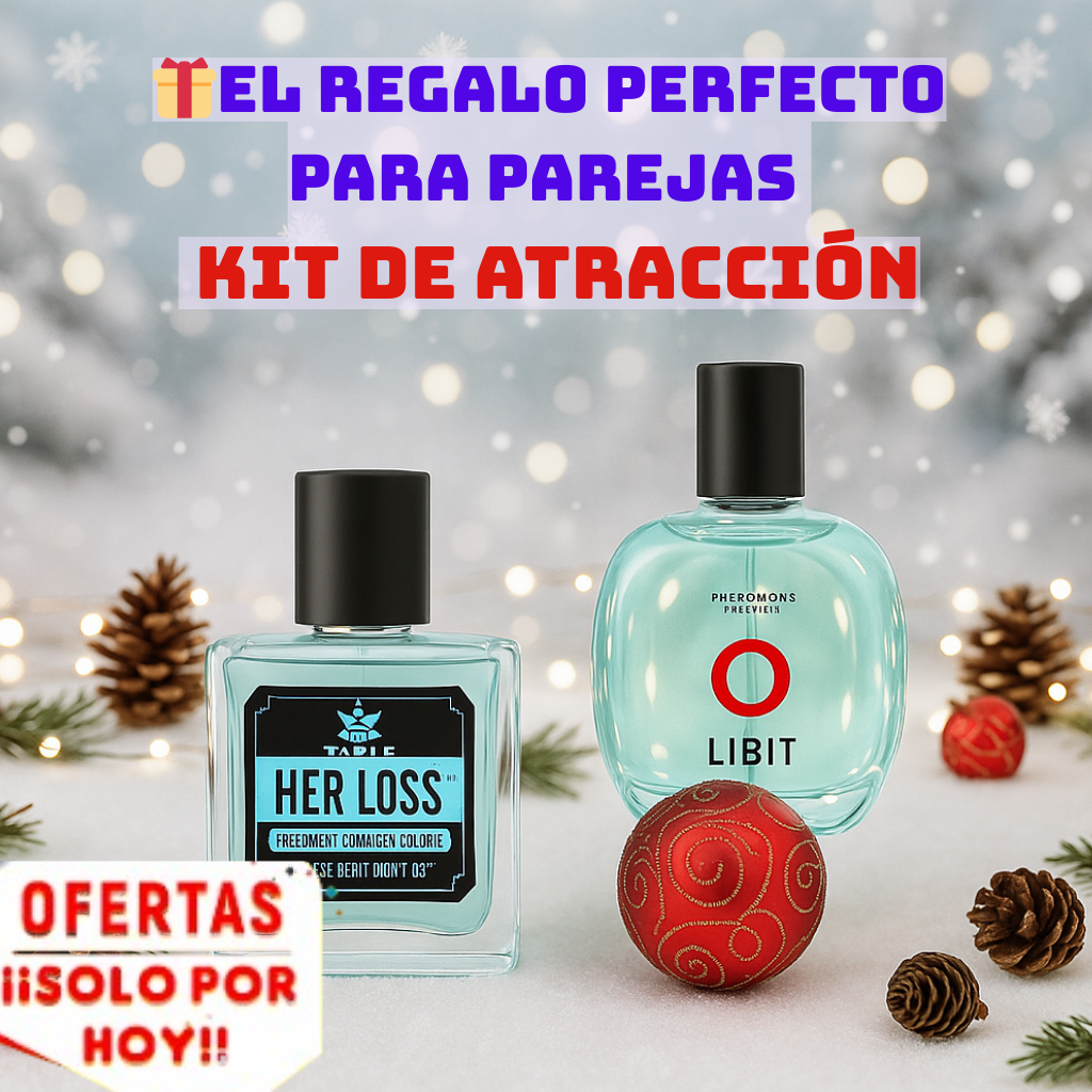 🔥Oferta Kit Especial para Parejas  HER LOSS + LIBIHOT: Aroma de la Atracción